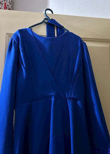 Uzun Kollu Mavi Drapeli Abiye ikili takim - Görsel 3