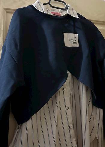 Düğmeli, Baskılı, Uzun Kollu Kadın Gömlek - Görsel 2