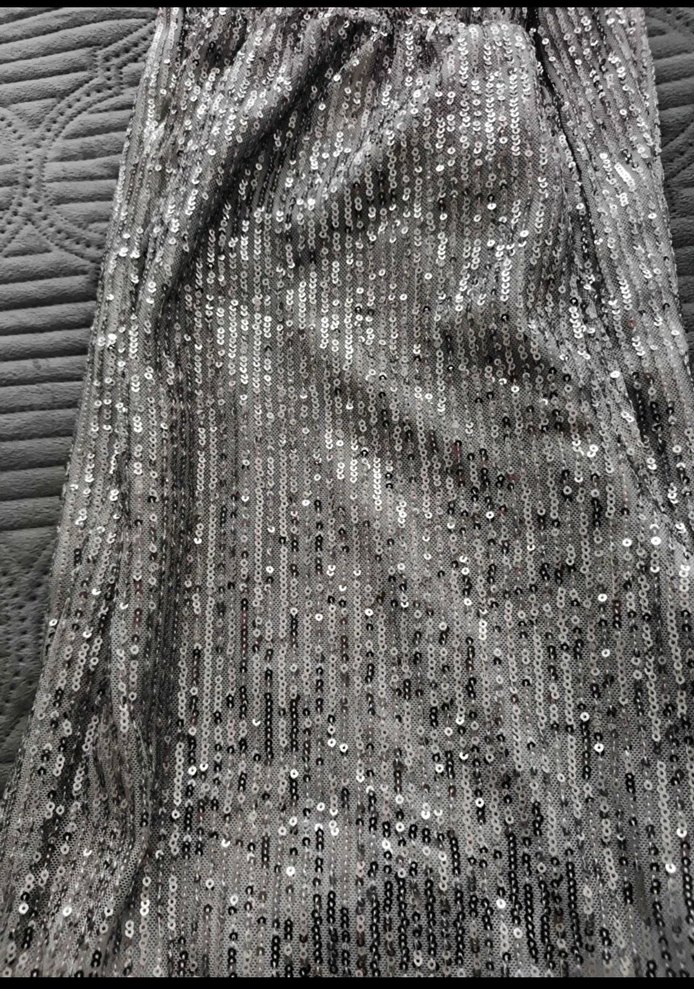 Gri Pul Detaylı  Kadın Pantolon - Görsel 4