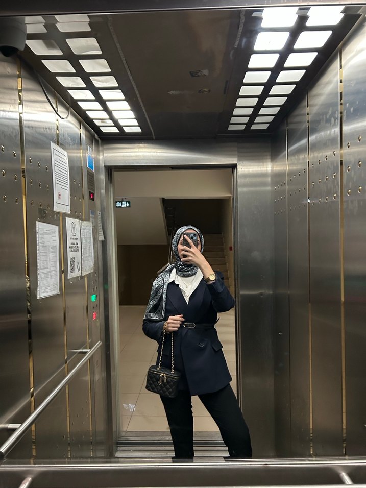 Lacivert blazer - Görsel 2