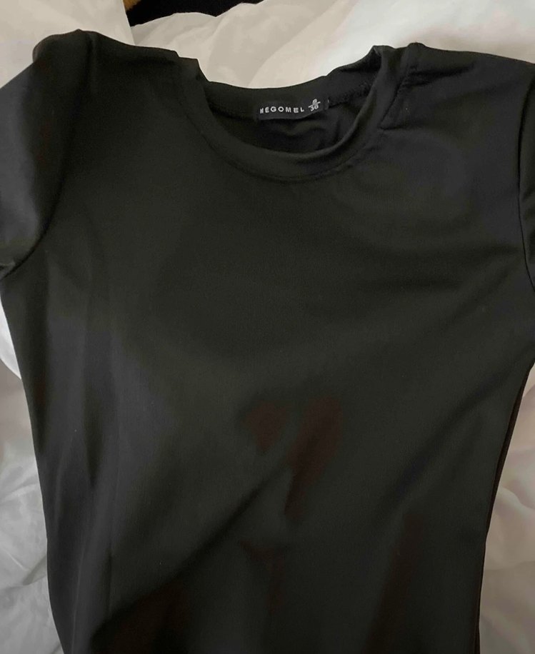 Siyah Uzun Kollu Yüksek Yaka sandy Elbise - Görsel 2