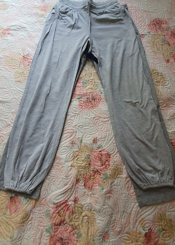 Gri Pamuklu eşofmanaltı - Görsel 3