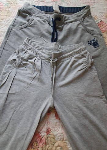 Gri Pamuklu eşofmanaltı - Görsel 5