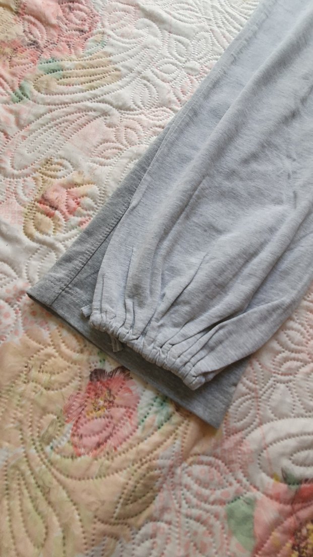 Gri Pamuklu eşofmanaltı - Görsel 4