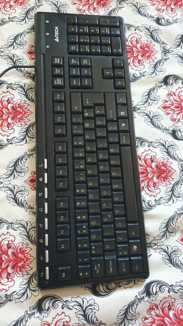 A4TECH siyah kablolu f klavye kr 73 modeli - Görsel 2