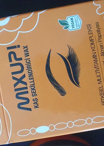 Mixupi Kahverengi Kaş Şekillendirici Wax - Görsel 2