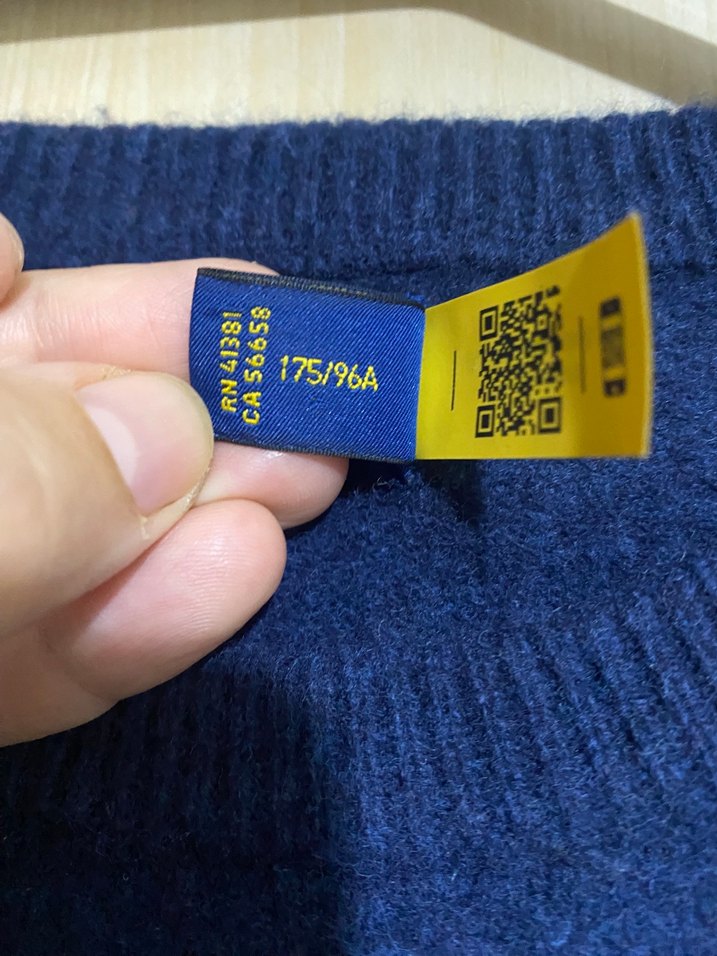 Polo Ralph Lauren Lacivert Bisiklet Yaka Triko Kazak — görsel 5/7