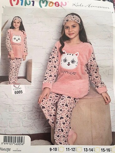 Yeni Sezon Çocuk Polar Peluş Pijama Takımı