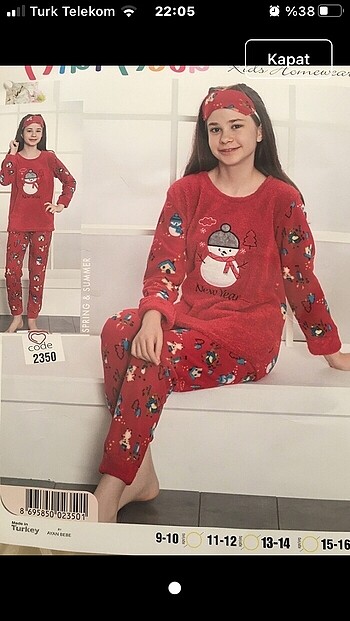 Yeni Sezon Çocuk Polar Pijama Takımı