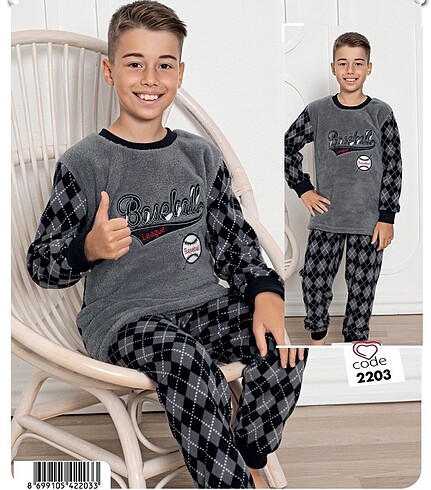 Yeni Sezon Çocuk Polar Pijama Takımı