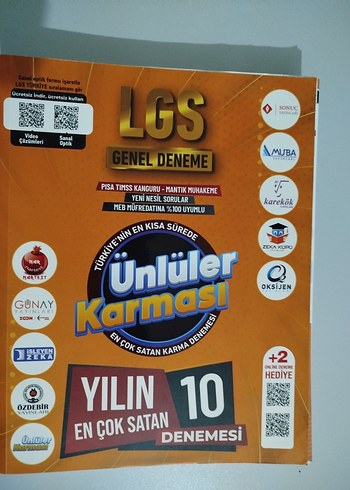 LGS Ünlüler Karması Genel Deneme Kitabı 10'lu