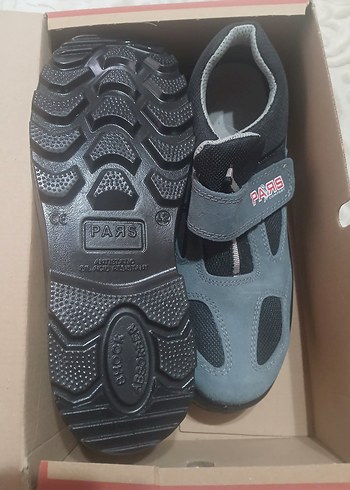 Erkek Gri Mavi Cırtlı Spor Ayakkabı - Görsel 2