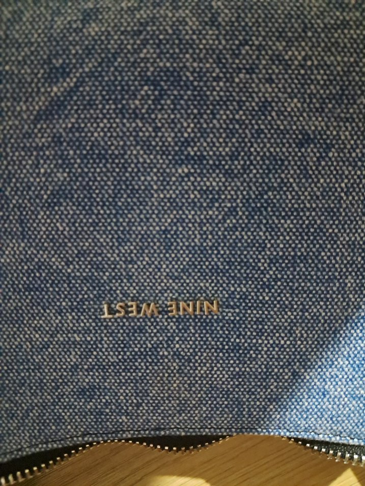 ninewest Mavi Kot Kumaşlı Kadın Omuz Çantası - Görsel 3