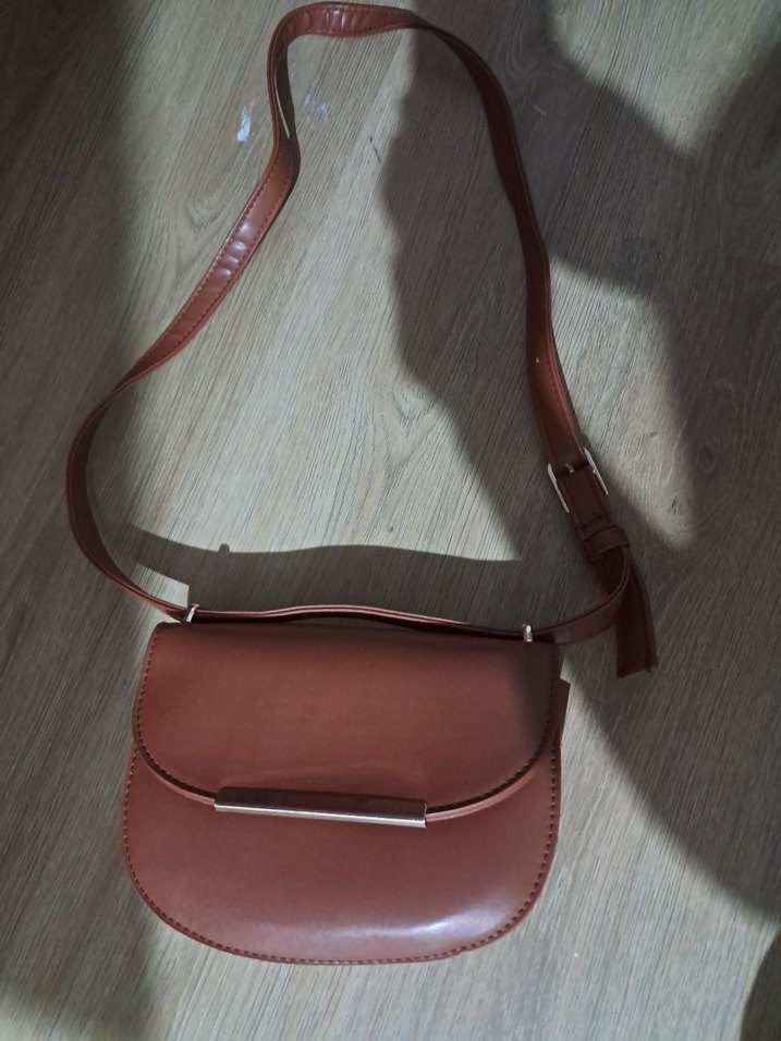 Kahverengi Deri Ayarlanabilir Askılı Kadın Çanta - Görsel 2