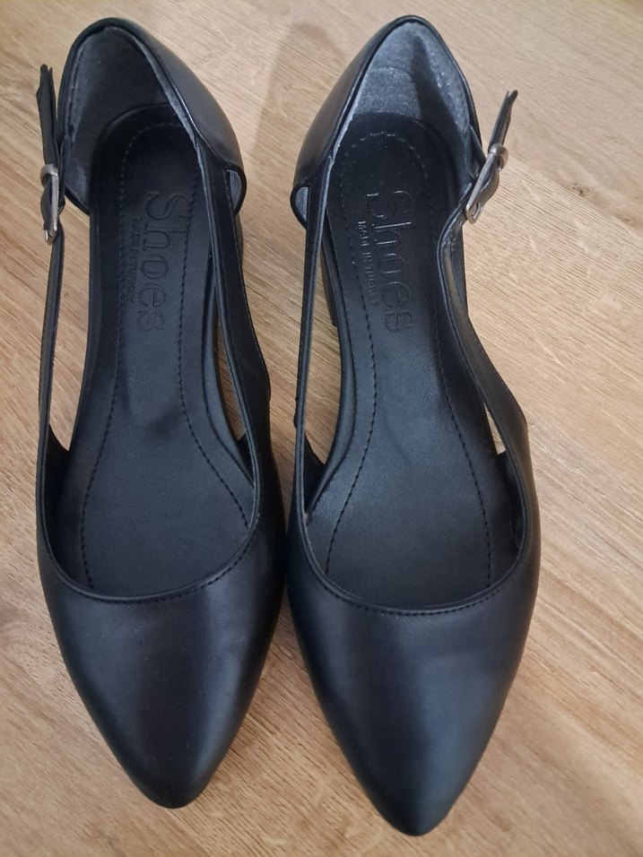 Klasik Siyah Tokalı Kadın Topuklu Ayakkabı - Görsel 2