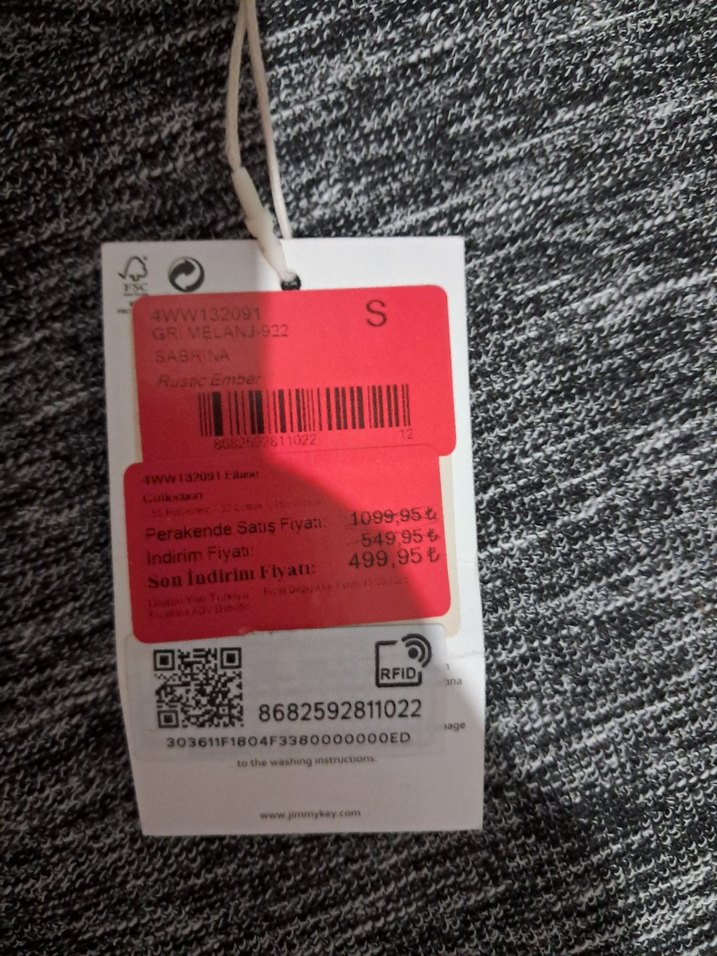 jimmy key Gri Kısa Yüksek Yakalı Elbise - Görsel 4