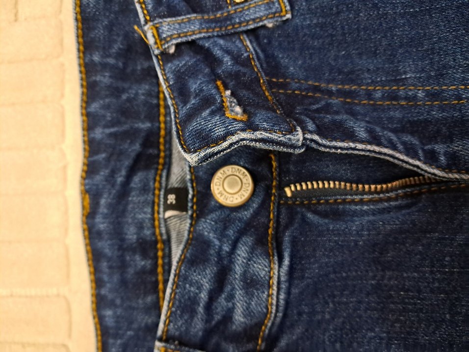 Lacivert Kadın jean Midi Boy Denim Pantolon - Görsel 3