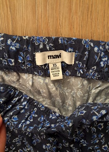 Baskılı Lacivert Mavi Etek - Görsel 4