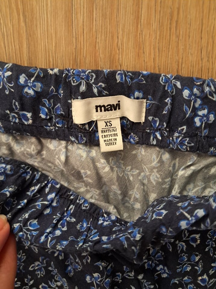 Baskılı Lacivert Mavi Etek - Görsel 4