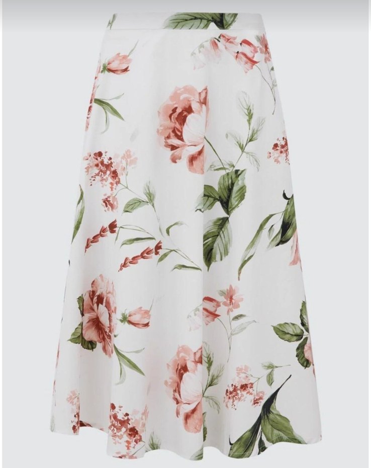 Jimmy Key Ekru Loose Dokuma Etek - Görsel 5