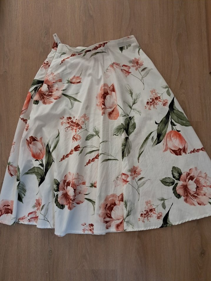 Jimmy Key Ekru Loose Dokuma Etek - Görsel 2