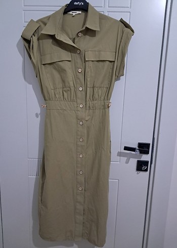 midi boy gömlek elbise - Görsel 5