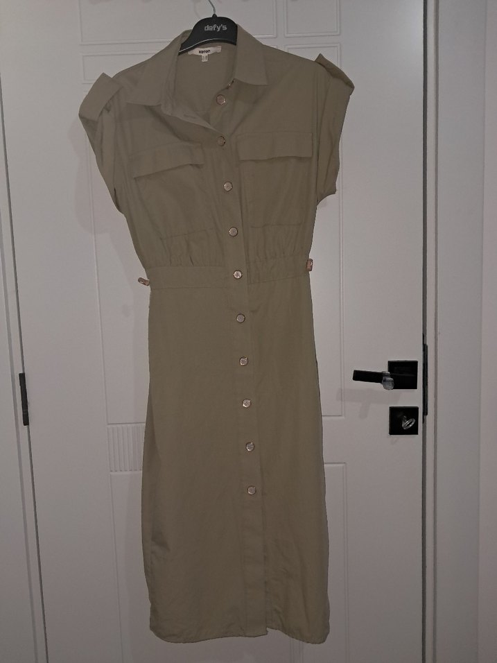 midi boy gömlek elbise - Görsel 3