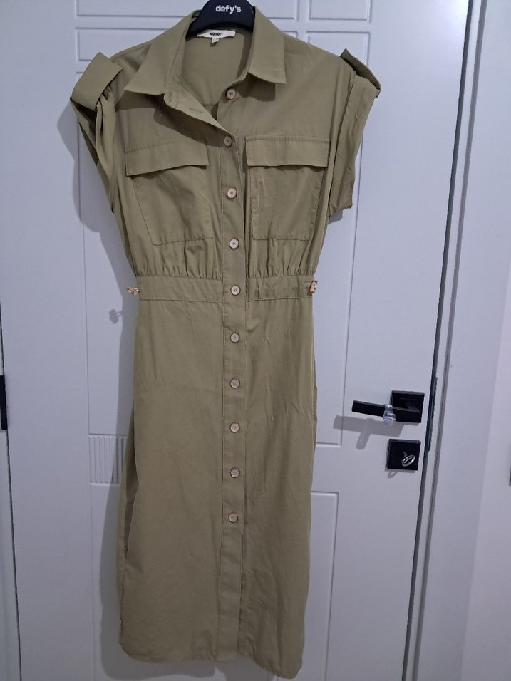 midi boy gömlek elbise - Görsel 5