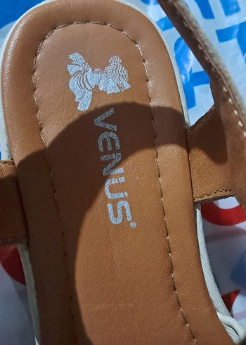 venüs Bej Kadın Dolgu Topuklu Sandalet - Görsel 6