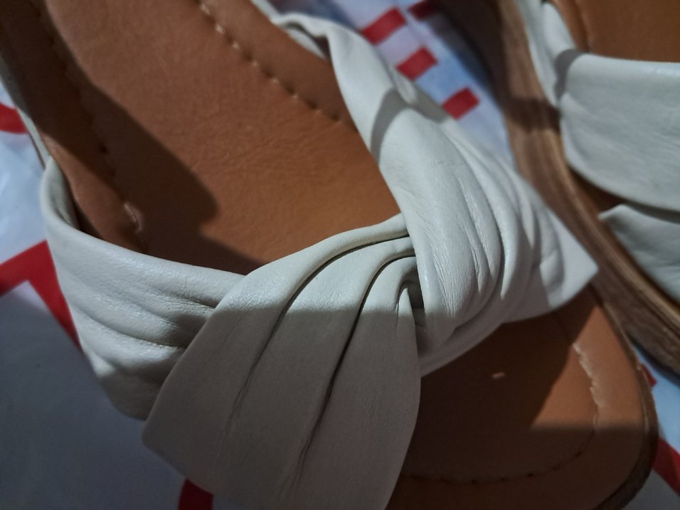 venüs Bej Kadın Dolgu Topuklu Sandalet - Görsel 5