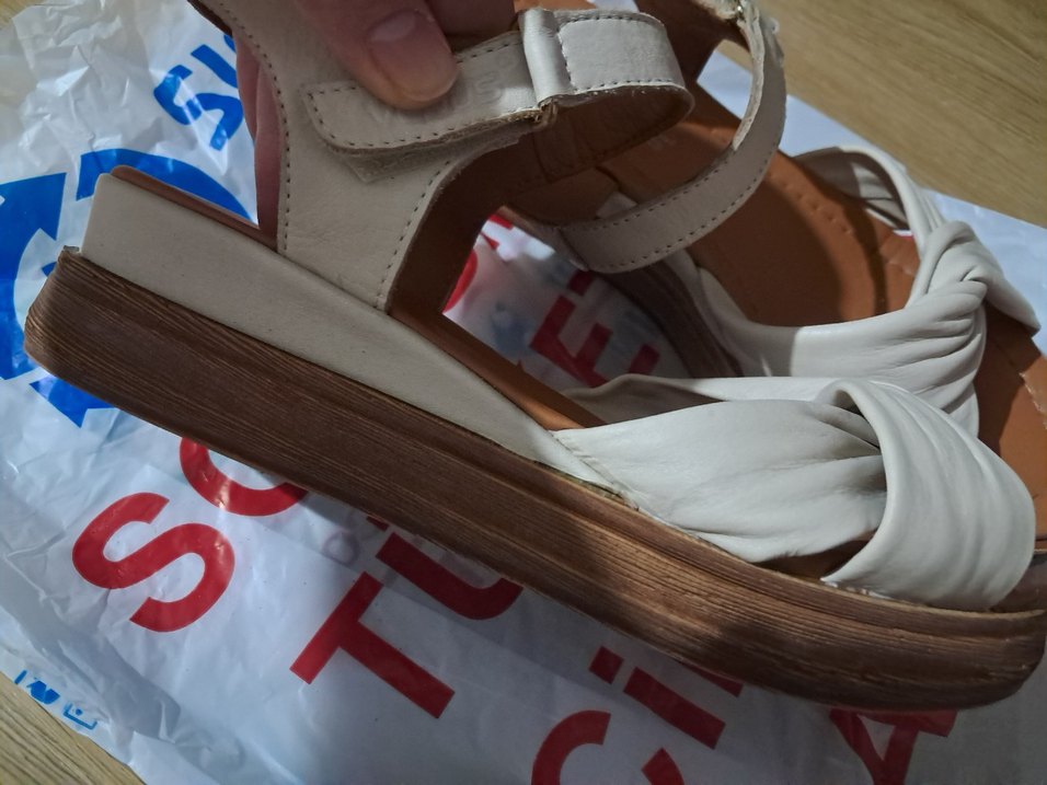 venüs Bej Kadın Dolgu Topuklu Sandalet - Görsel 4