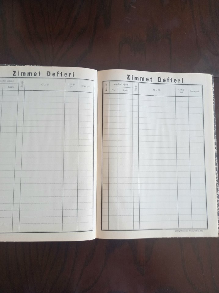 KARAR,ZİMMET VE EVRAK KAYIT DEFTERİ SETİ - Görsel 3