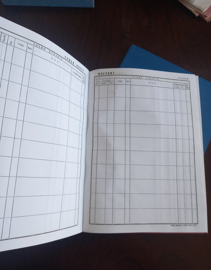 KARAR,ZİMMET VE EVRAK KAYIT DEFTERİ SETİ - Görsel 4