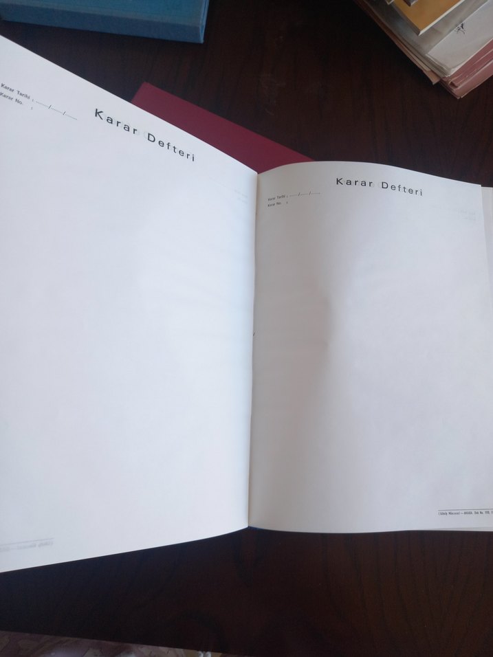 KARAR,ZİMMET VE EVRAK KAYIT DEFTERİ SETİ - Görsel 5