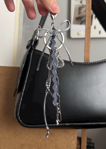 Gray Sparkle Çanta Charmı - Görsel 2