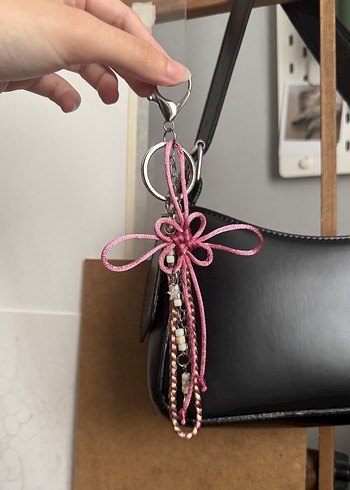 Pink Lotus Çanta Charmı - Görsel 3