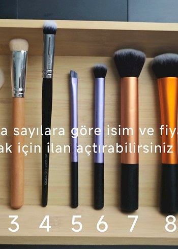 Real Techniques Orijinal Makyaj Fırçaları (Almak için ilan açtırın )