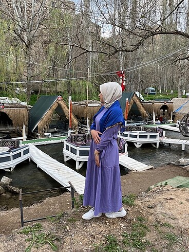 Diğer Tesettür elbise lila
