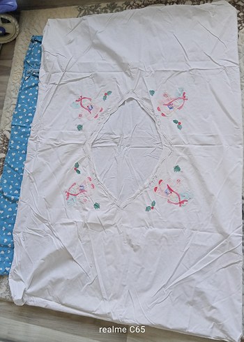 Nakışlı Beyaz Çocuk yorgan nevresim takımı - Görsel 7