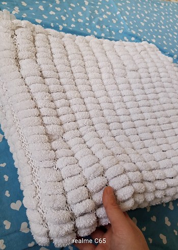 El örgüsü bebek battaniyesi - Görsel 4