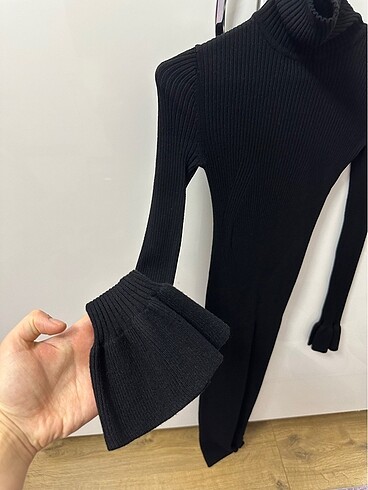 Zara Zara triko kalem boğazlı elbise
