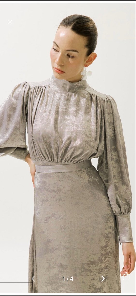Gri Uzun Kollu Vintage Kadın Elbise
Manuka elbise - Görsel 4