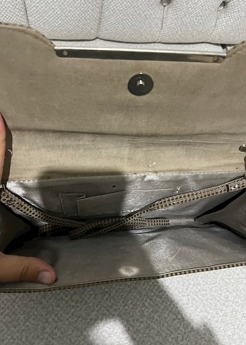 Diğer Bej Deri Kayışlı Kadın Portföy Çanta