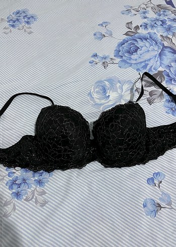 Nakışlı Siyah Gotik Sütyen
