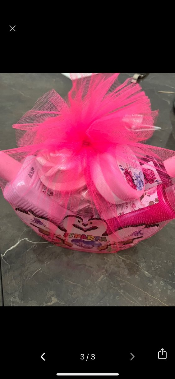 Pembe Fiyonk Detaylı Kız Aksesuar Seti - Görsel 3