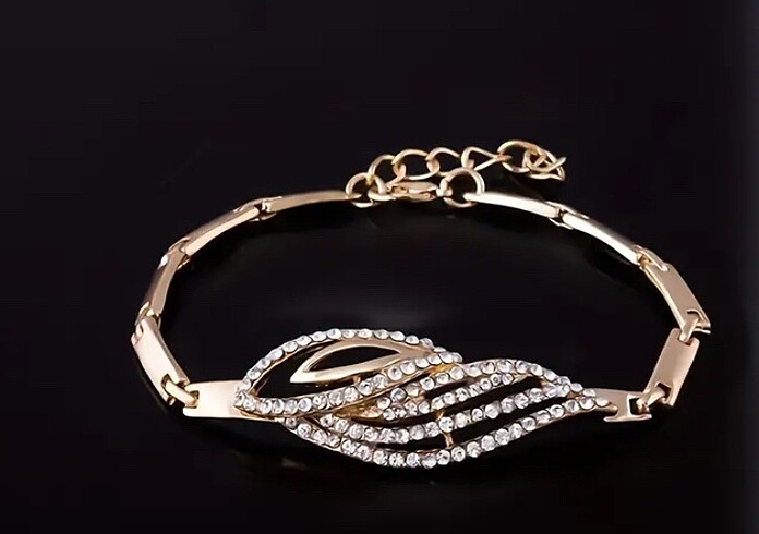 Accessorize Zirkon taşlı altın kaplama bileklik ve yüzük