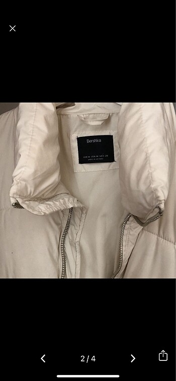 Bershka bershka krem şişme mont ekru gibi bir renk beyaz değil