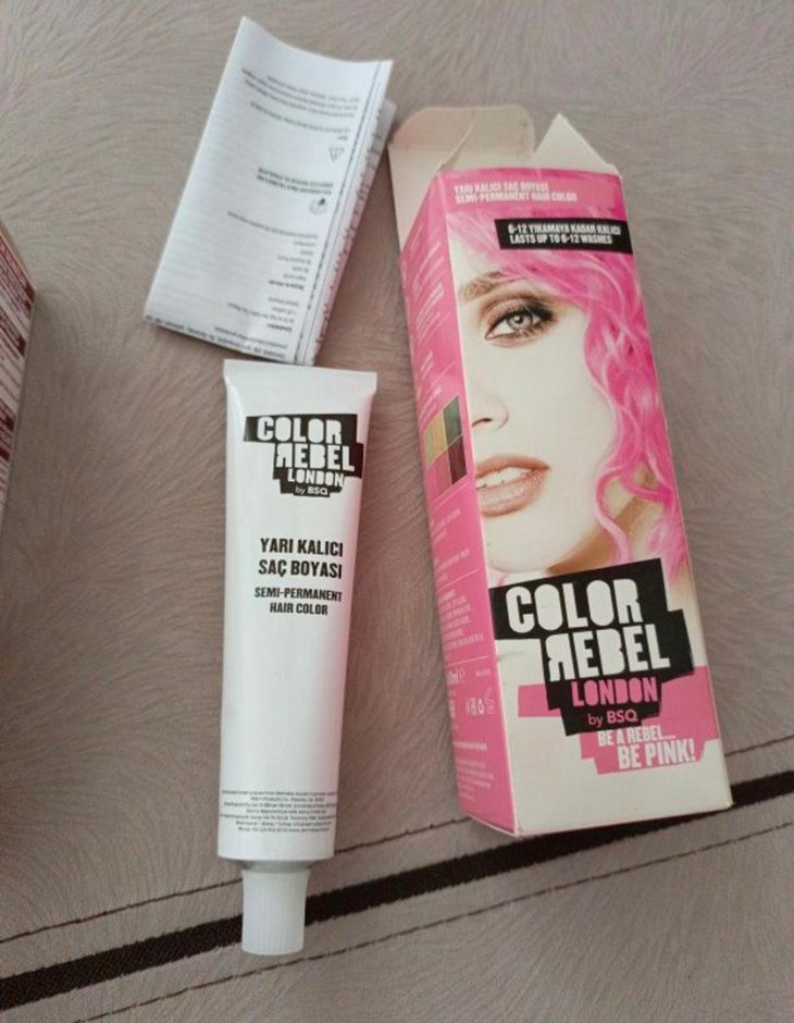 Color Rebel Londra Yarı Kalıcı Saç Boyası - Pembe - Görsel 2