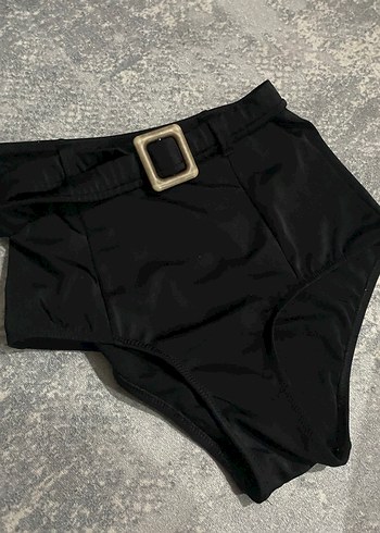 Kemerli Siyah Mini Bikini Altı - Görsel 2