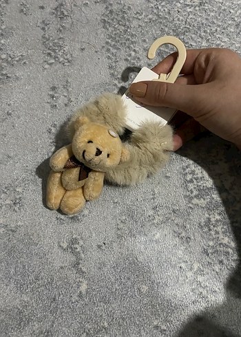 Bej Peluş Ayıcık toka - Görsel 2